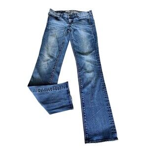 Madewell Womens Blue Solid Skinny Skinny Stretch Denim Jeans Size 27 X 32